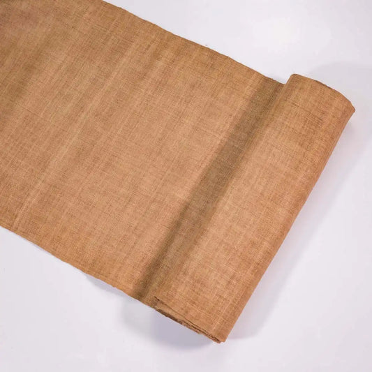 Vindigo natural hemp fabric roll side view