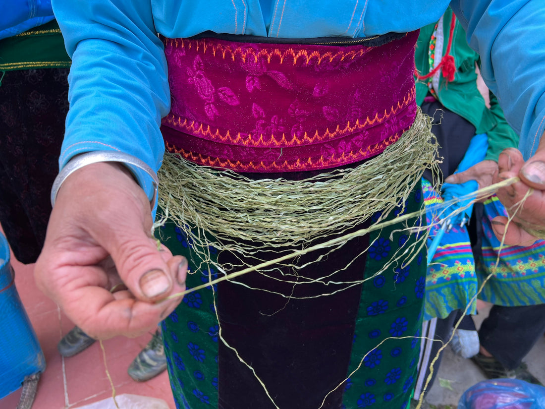 How H'mong people in Vietnam make hemp fabric