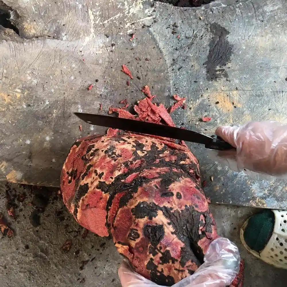 Vindigo natural dye preparation with earthy orange pigment