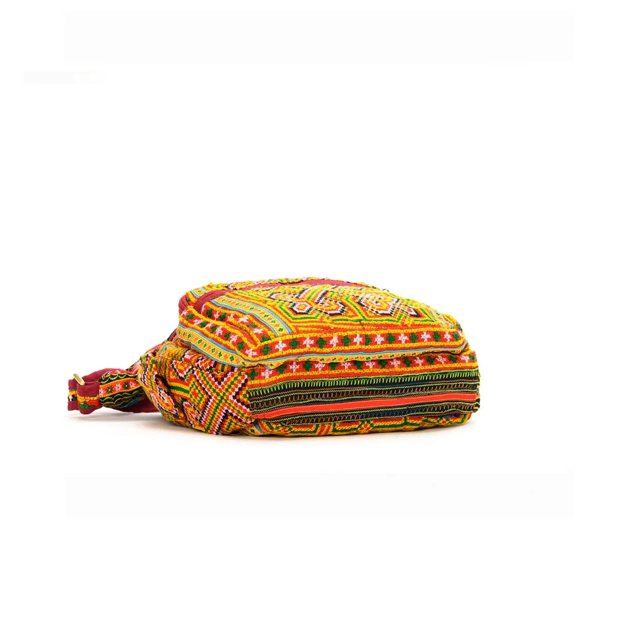 Vindigo ethnic hemp tribal crossbody bag side view