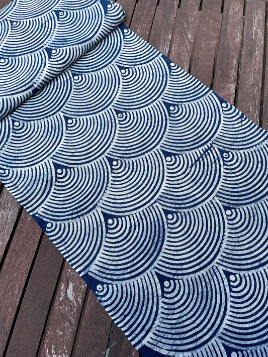 <tc>Handgjort H’mong-batiktyg – Ekologisk indigo och bivaxmönster i bomull</tc>