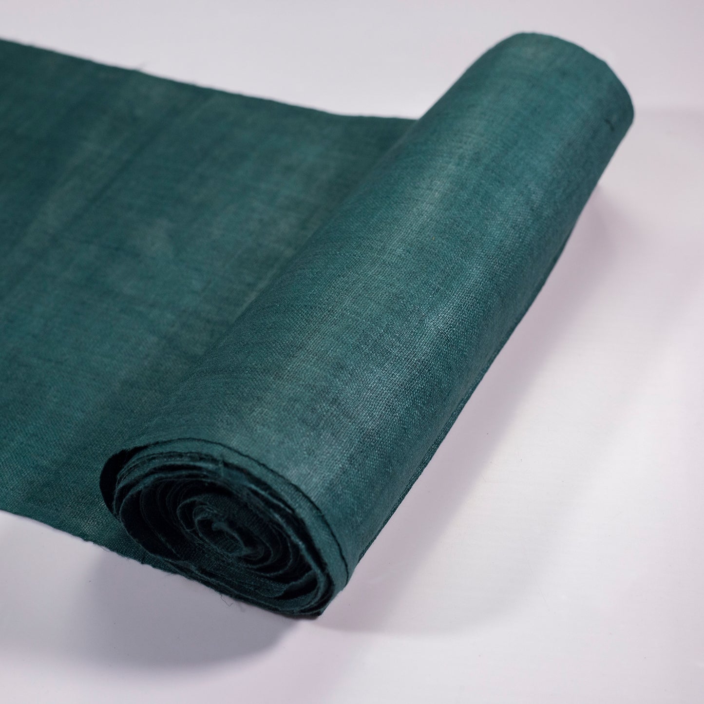 Raw hemp fabric, natural color in BLUE HOSTA