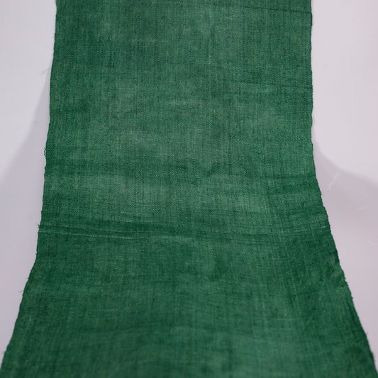 Raw hemp fabric, natural color in MYRTLE GREEN