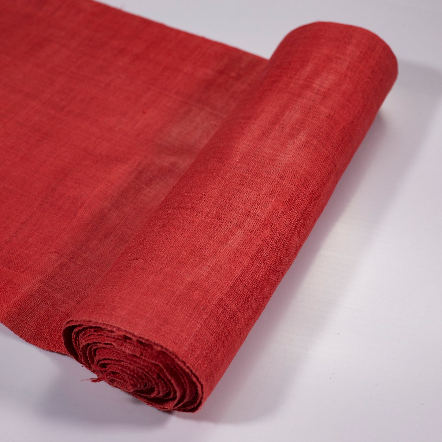 Raw hemp, natural color in RED