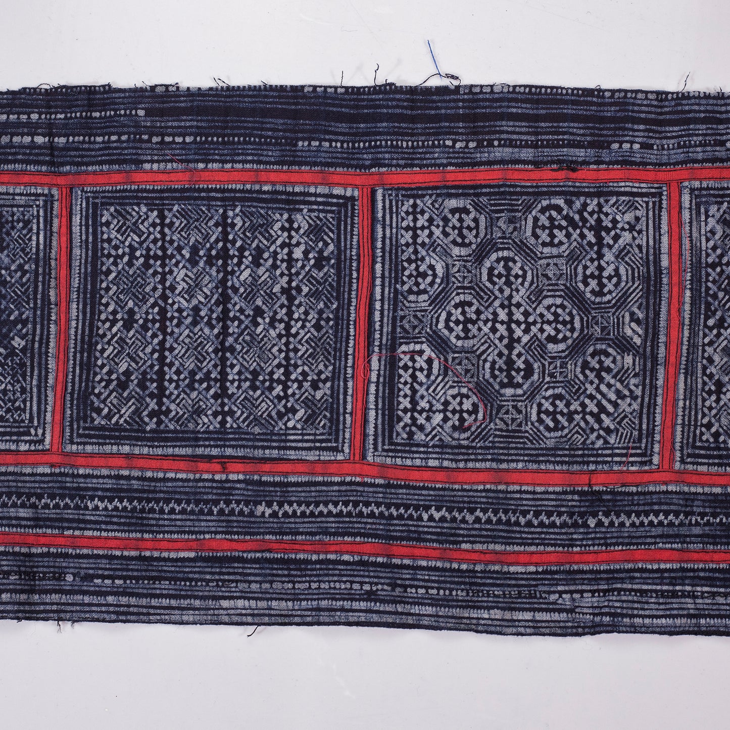 Authentic Vintage H'mong Hemp Textile – Indigo Batik in cotton