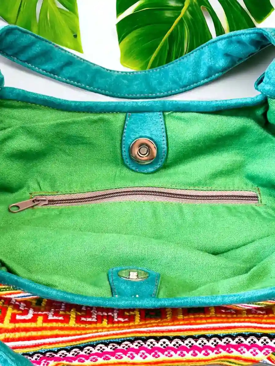 Vindigo handbag pewter brushed gold interior pocket detail